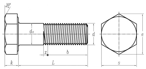 Bu lông Hex mạ kẽm nhúng nóng